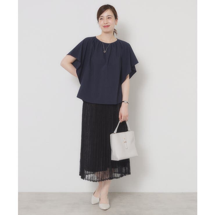 【清涼感／手洗い可】サッカーストライプブラウス | ITS'DEMO | 詳細画像10 