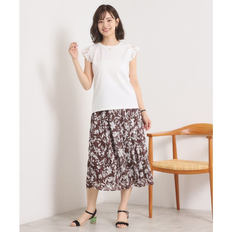 【手洗い可】袖レースポンチプルオーバー | ITS'DEMO | 詳細画像3 