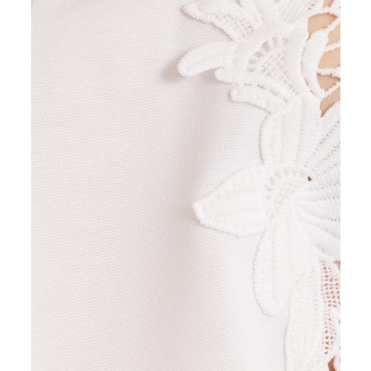 【手洗い可】袖レースポンチプルオーバー | ITS'DEMO | 詳細画像4 