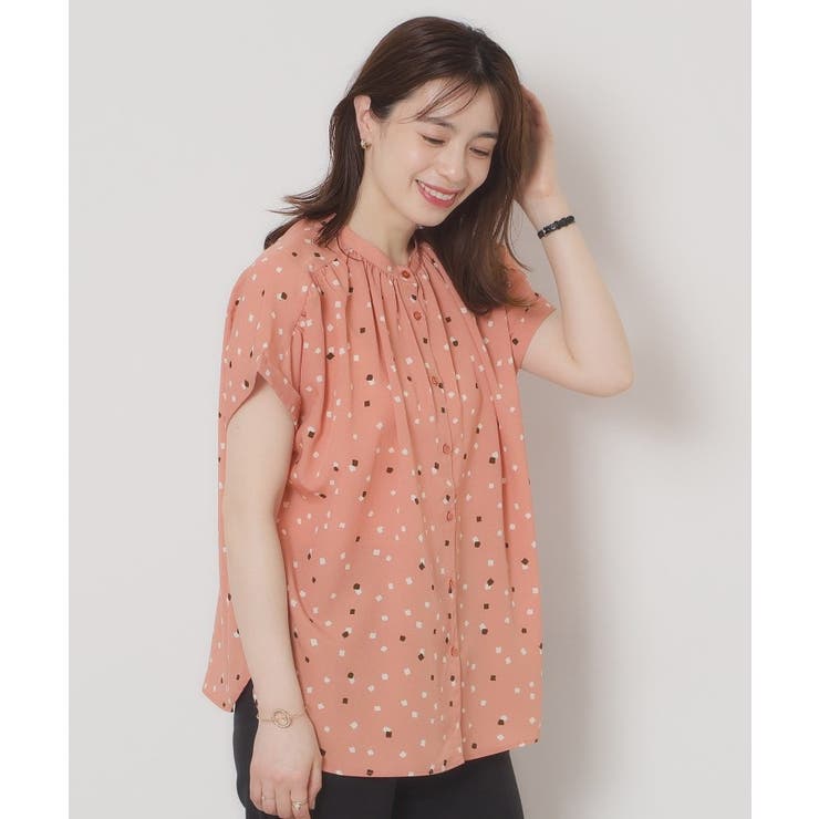 【手洗い可】キカドットブラウス | ITS'DEMO | 詳細画像1 