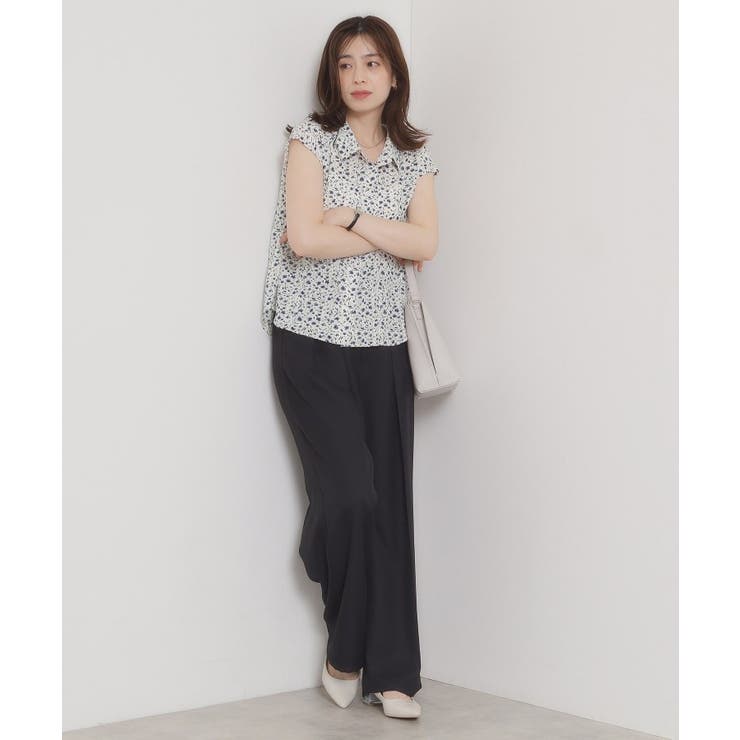 【洗濯機OK】シャーリング小花ブラウス | ITS'DEMO | 詳細画像14 