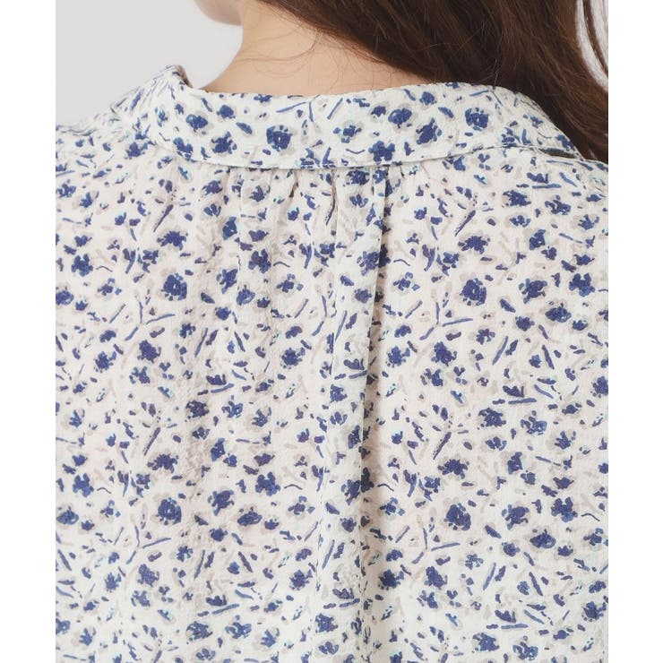 【洗濯機OK】シャーリング小花ブラウス | ITS'DEMO | 詳細画像21 