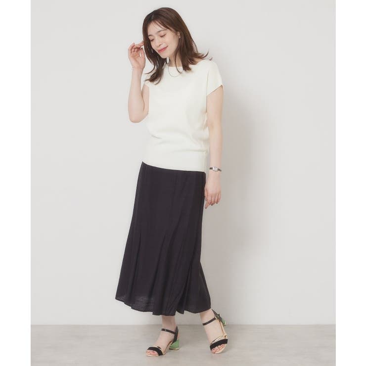 【接触冷感／手洗い可】フレンチスリーブニット | ITS'DEMO | 詳細画像3 