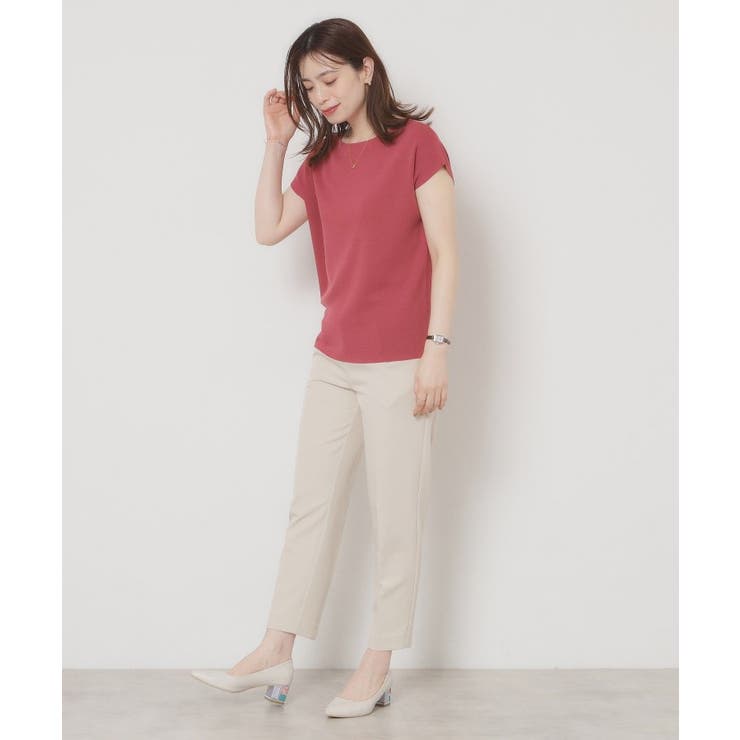 【接触冷感／手洗い可】フレンチスリーブニット | ITS'DEMO | 詳細画像31 