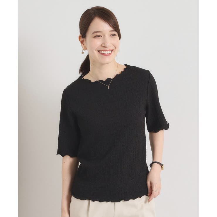 【手洗い可】シャーリングジャカードプルオーバー | ITS'DEMO | 詳細画像6 