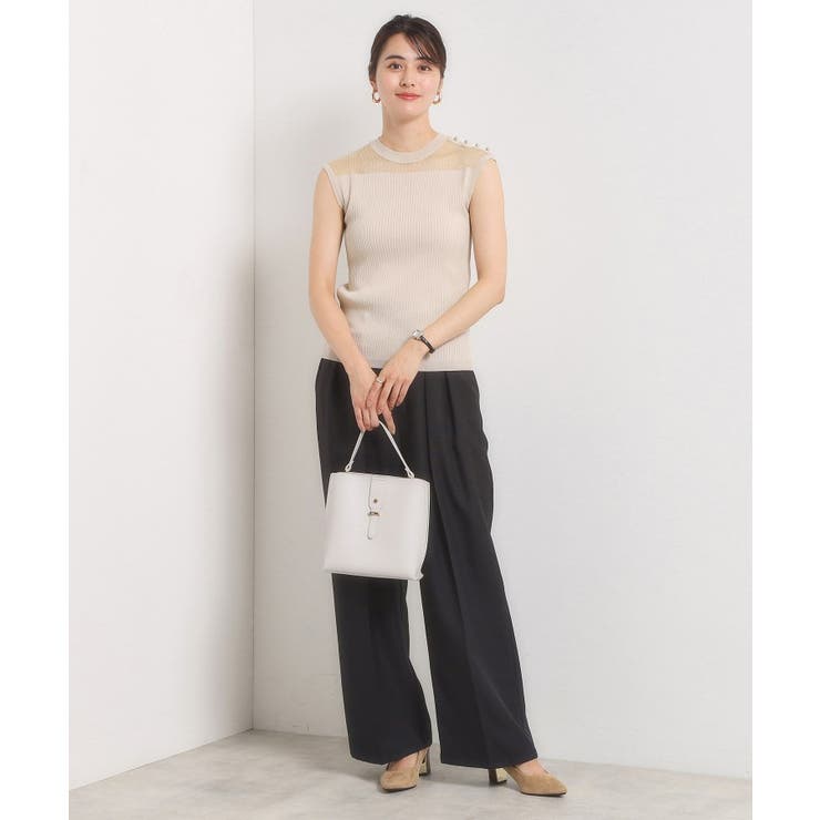 【手洗い可】シアー切替ニット | ITS'DEMO | 詳細画像7 