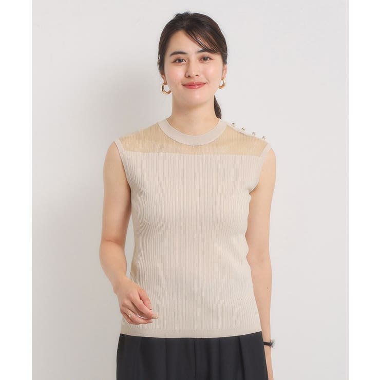 【手洗い可】シアー切替ニット | ITS'DEMO | 詳細画像13 