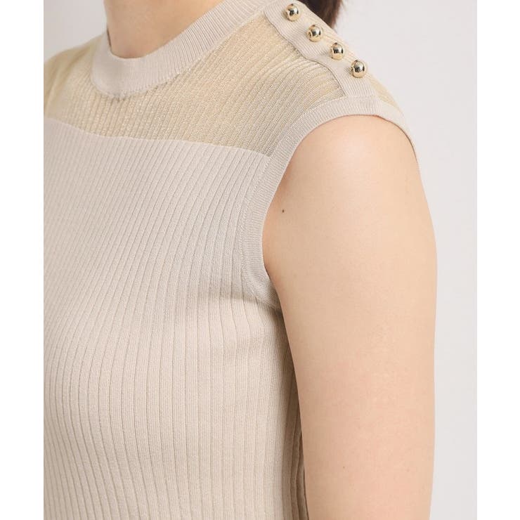 【手洗い可】シアー切替ニット | ITS'DEMO | 詳細画像17 