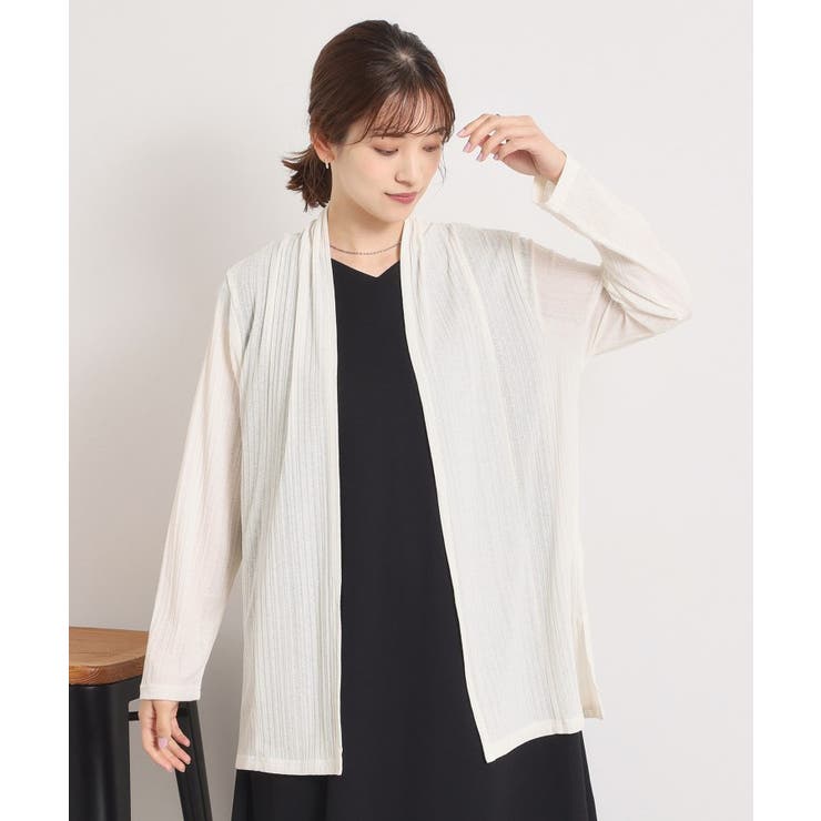 【手洗い可】シアー着流しカーディガン | ITS'DEMO | 詳細画像3 