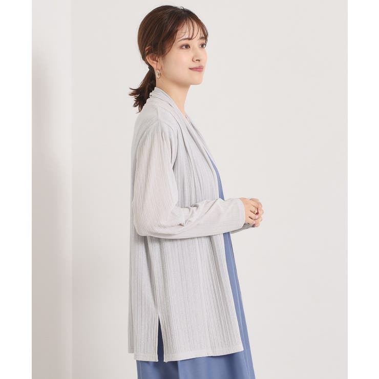 【手洗い可】シアー着流しカーディガン | ITS'DEMO | 詳細画像8 