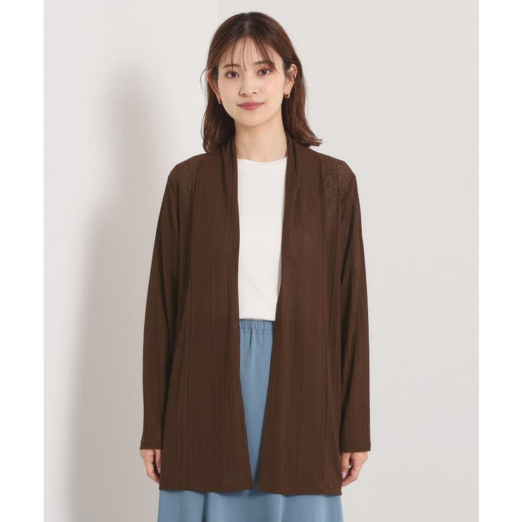 【手洗い可】シアー着流しカーディガン | ITS'DEMO | 詳細画像15 