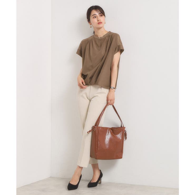 【手洗い可】シアー裾タックブラウス | ITS'DEMO | 詳細画像15 