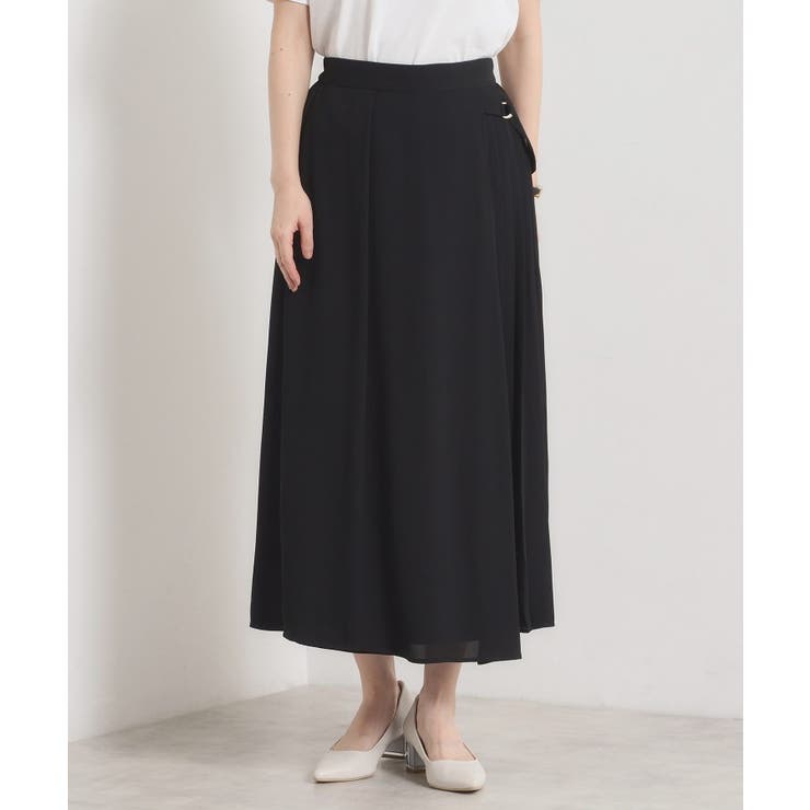 【手洗い可／ウエストゴム】サイドプリーツパンツ | ITS'DEMO | 詳細画像1 