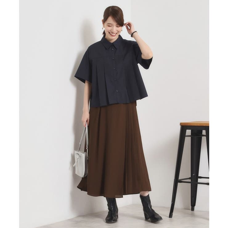 【手洗い可／ウエストゴム】サイドプリーツパンツ | ITS'DEMO | 詳細画像6 