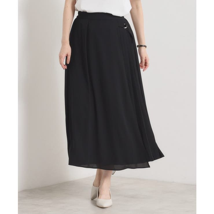 ブラック(019) | 【手洗い可／ウエストゴム】サイドプリーツパンツ | ITS'DEMO