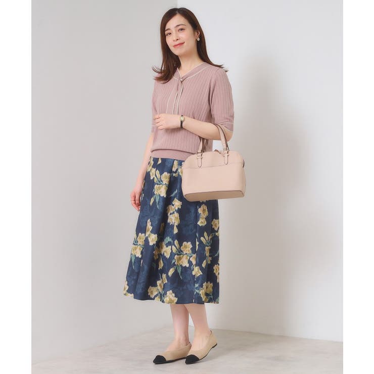 【手洗い可】配色ボウタイニット | ITS'DEMO | 詳細画像17 