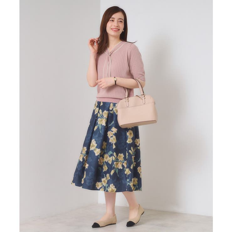 【手洗い可】配色ボウタイニット | ITS'DEMO | 詳細画像18 