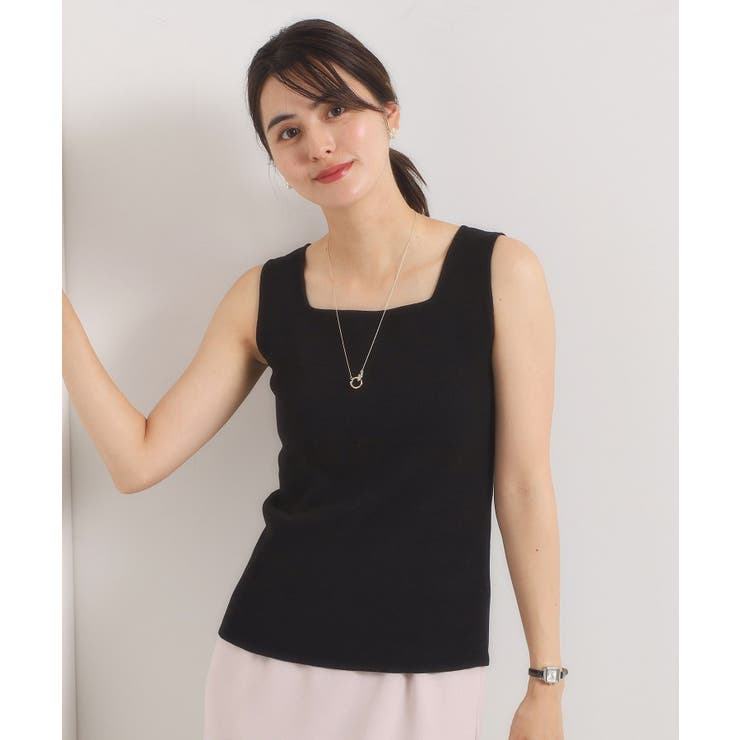 【手洗い可】ニットスクエアタンク | ITS'DEMO | 詳細画像2 