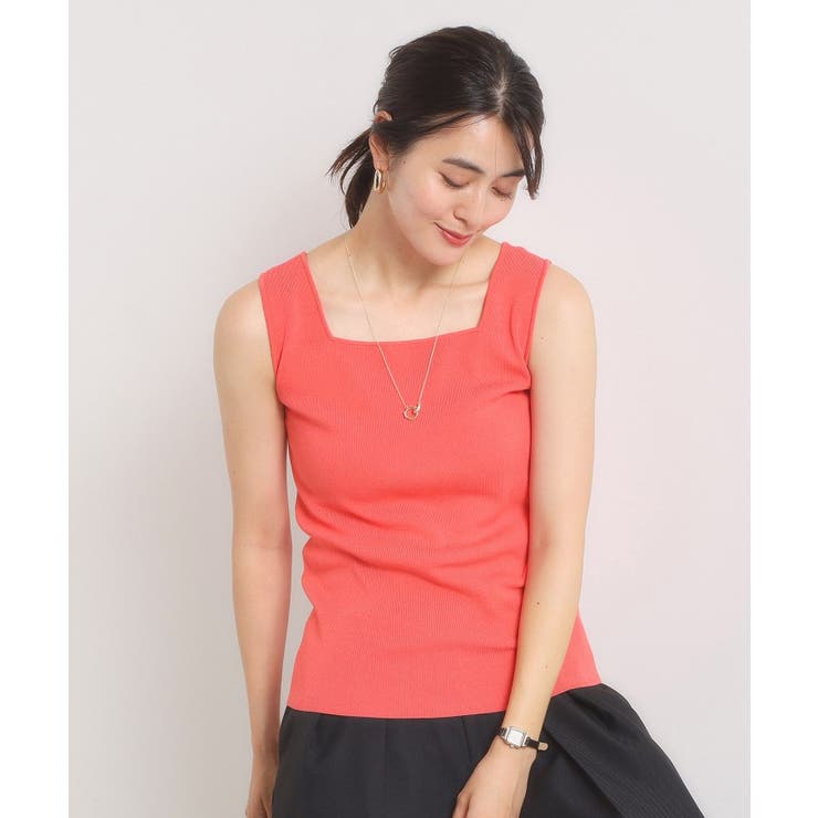 【手洗い可】ニットスクエアタンク | ITS'DEMO | 詳細画像6 