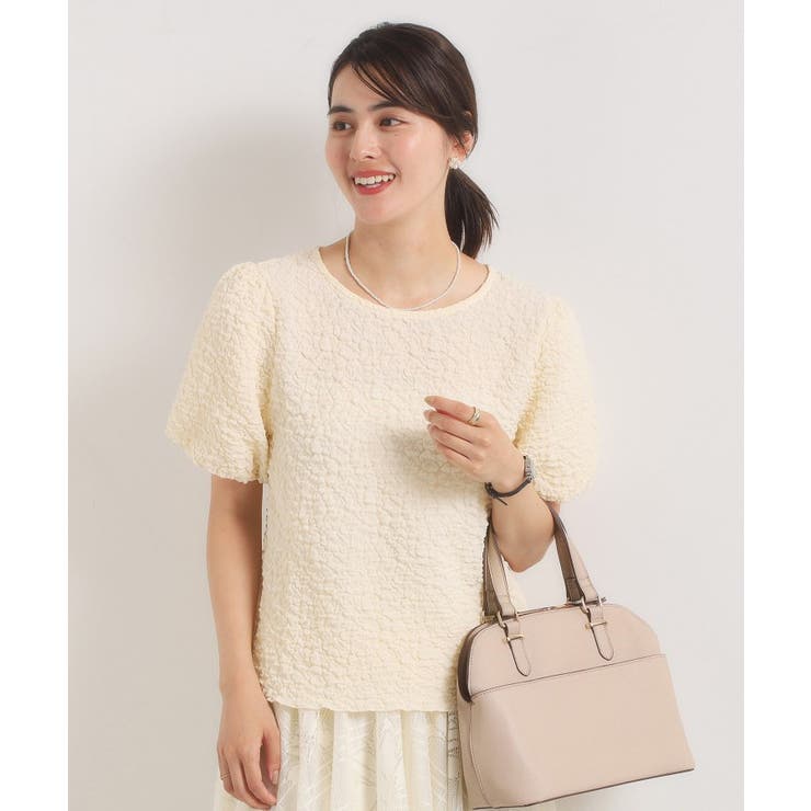 【手洗い可】ふくれジャカードプルオーバー | ITS'DEMO | 詳細画像1 