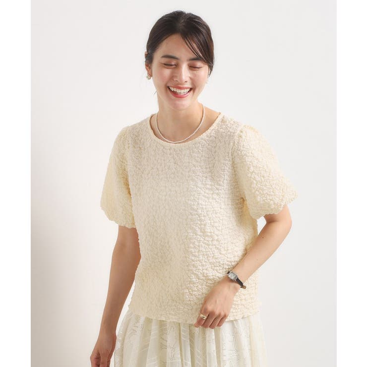 【手洗い可】ふくれジャカードプルオーバー | ITS'DEMO | 詳細画像2 