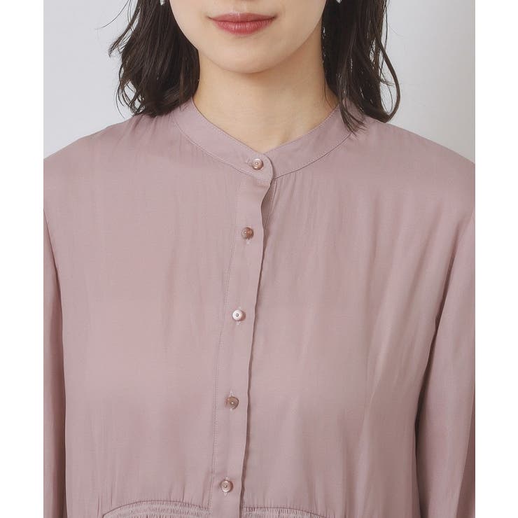 【手洗い可】サテンペプラムブラウス | ITS'DEMO | 詳細画像23 