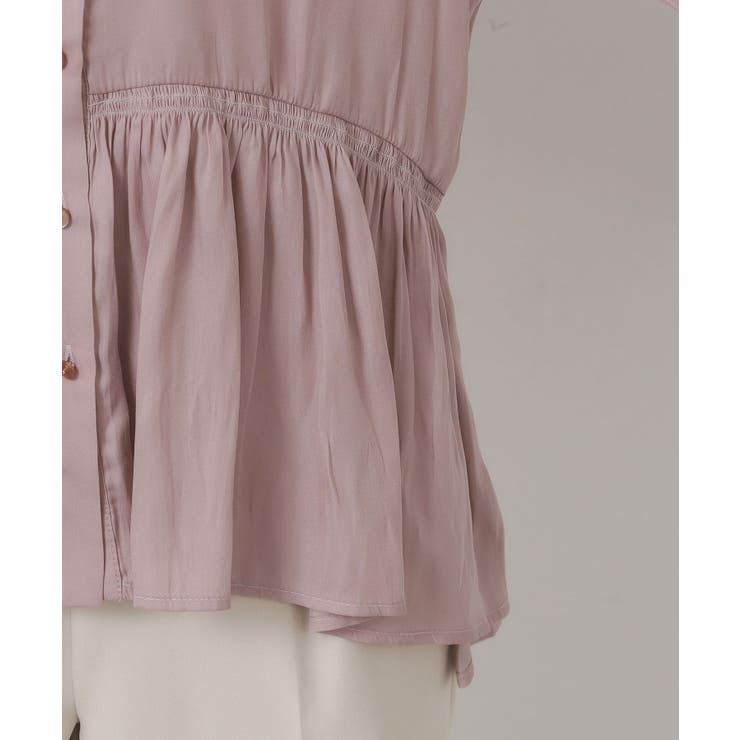 【手洗い可】サテンペプラムブラウス | ITS'DEMO | 詳細画像26 