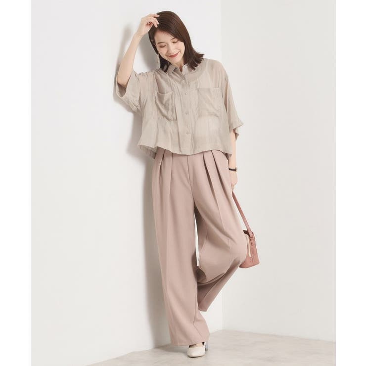 【手洗い可】シアー短丈シャツ | ITS'DEMO | 詳細画像11 