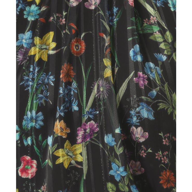 【手洗い可／セットアップ可】ラメストライプ花柄ブラウス | ITS'DEMO | 詳細画像11 