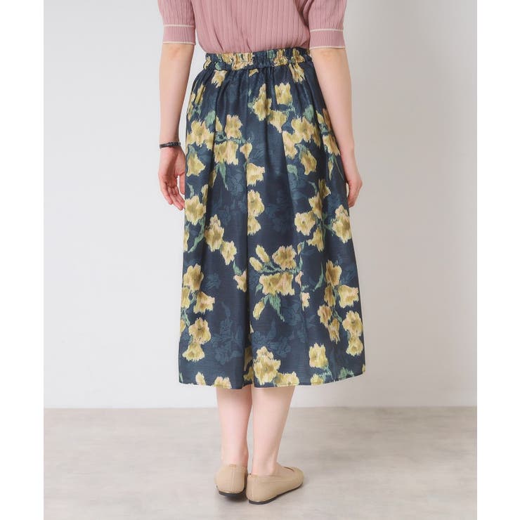 【手洗い可】花柄シャンタンスカート | ITS'DEMO | 詳細画像18 