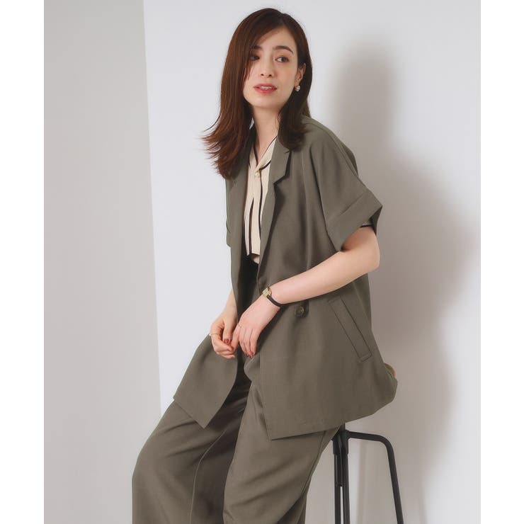 【手洗い可／セットアップ可】5分袖ジャケット | ITS'DEMO | 詳細画像10 