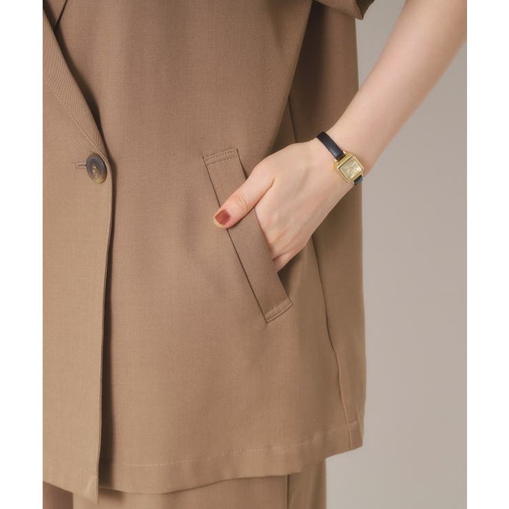 【手洗い可／セットアップ可】5分袖ジャケット | ITS'DEMO | 詳細画像20 