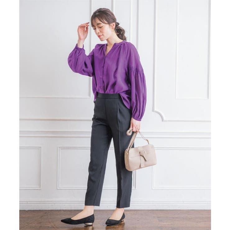 【手洗い可】シアーボリューム袖ブラウス | ITS'DEMO | 詳細画像2 