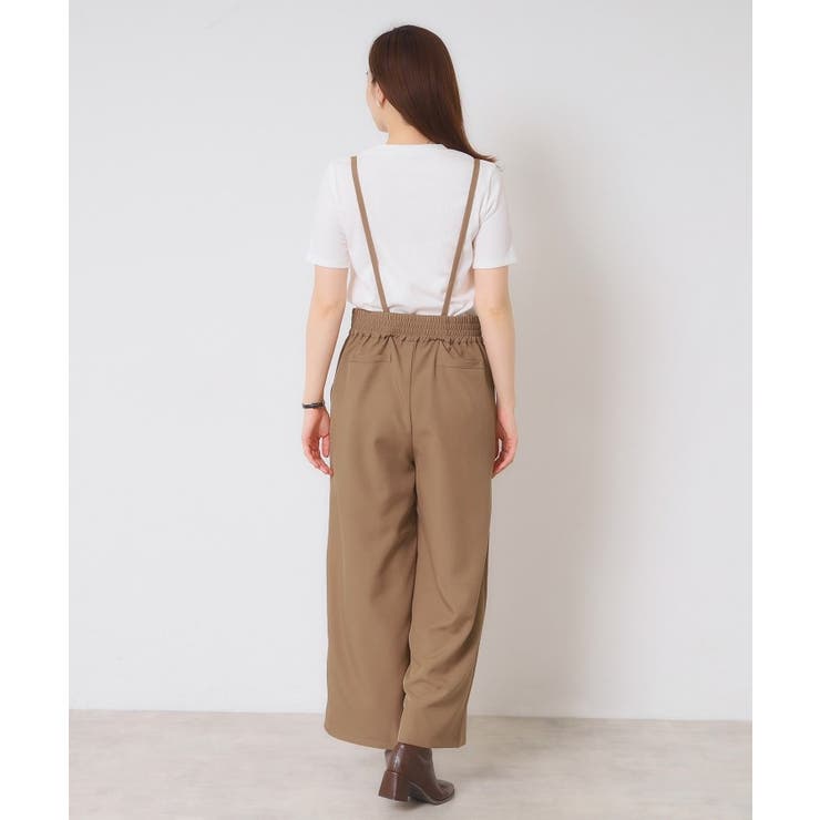 【手洗い可／セットアップ可】サス付きワイドパンツ | ITS'DEMO | 詳細画像17 