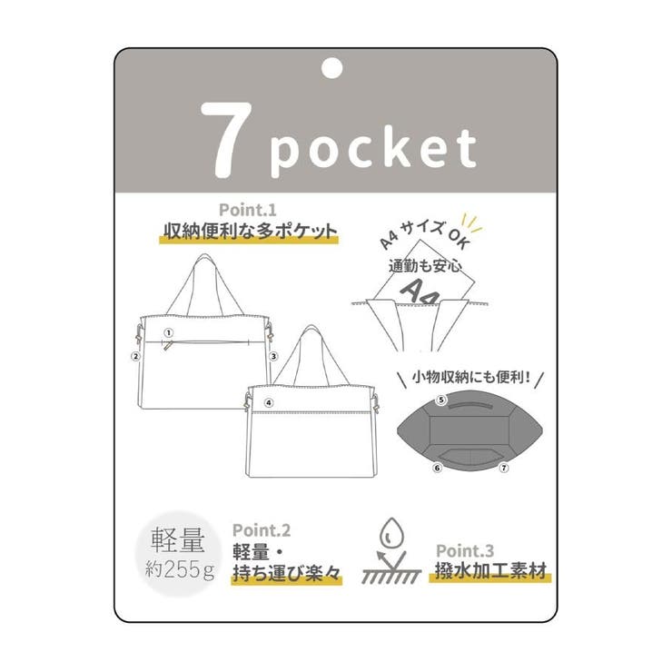 【撥水】軽量多機能サイドドローコードトート | ITS'DEMO | 詳細画像26 