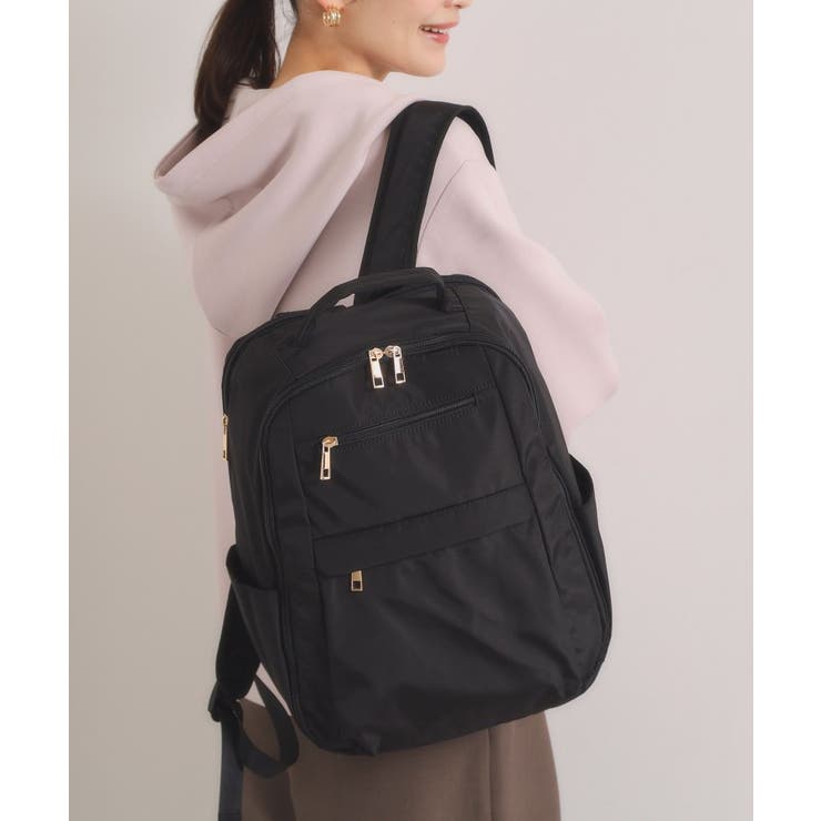 ブラック(019) | 【12ポケット】ガバッとリュック | ITS'DEMO