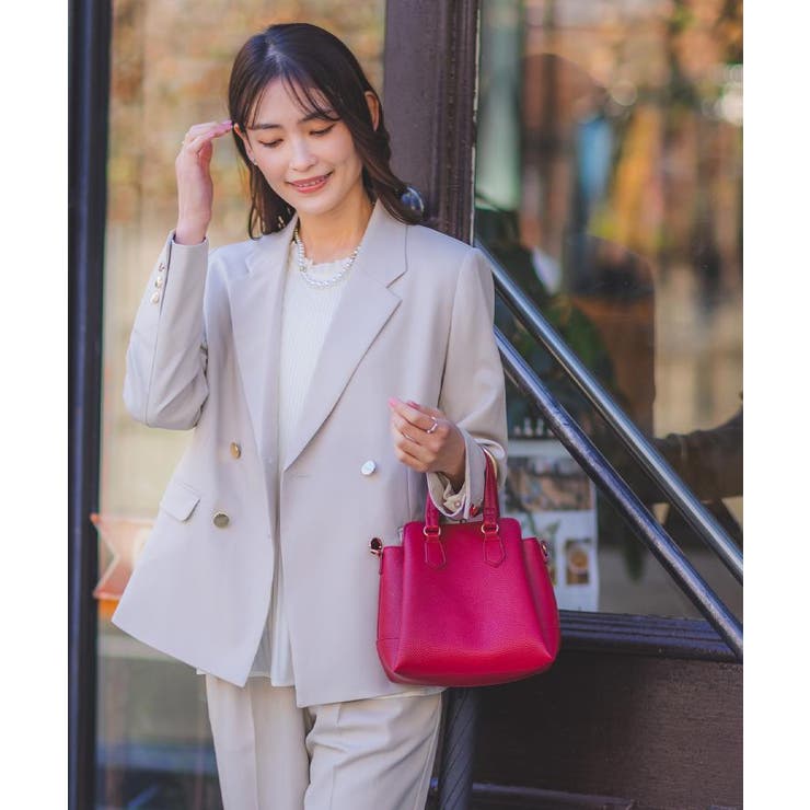 ＜楽もち＞軽量PU三層2WAYトート | ITS'DEMO | 詳細画像4 