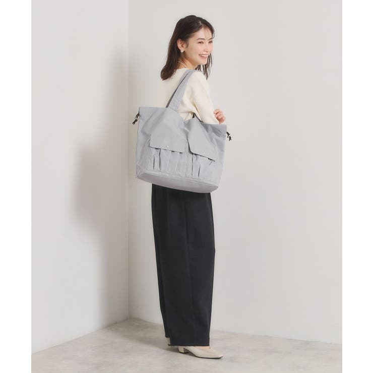 【8ポケット／A4対応】撥水Wポケットドロストトート | ITS'DEMO | 詳細画像2 