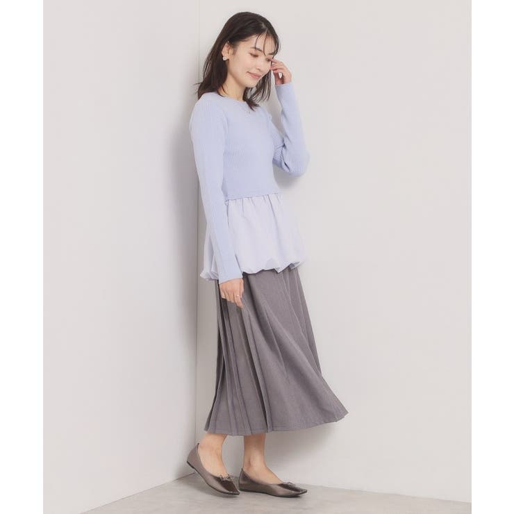 【手洗い可】裾バルーンドッキングニット | ITS'DEMO | 詳細画像10 