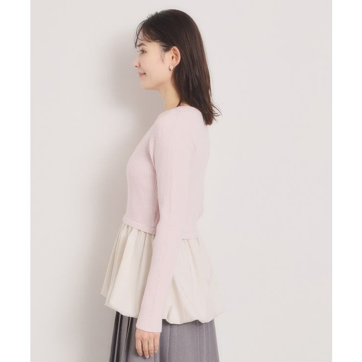 【手洗い可】裾バルーンドッキングニット | ITS'DEMO | 詳細画像14 