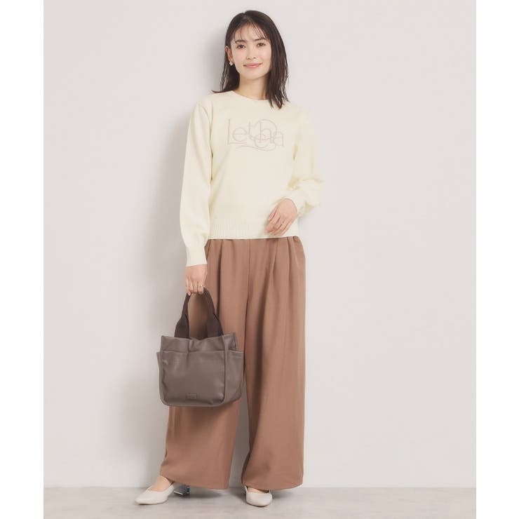 【手洗い可】ロゴ刺繍ニット | ITS'DEMO | 詳細画像2 