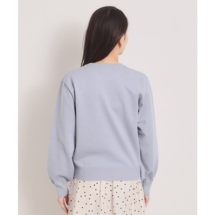 【手洗い可】ロゴ刺繍ニット | ITS'DEMO | 詳細画像15 