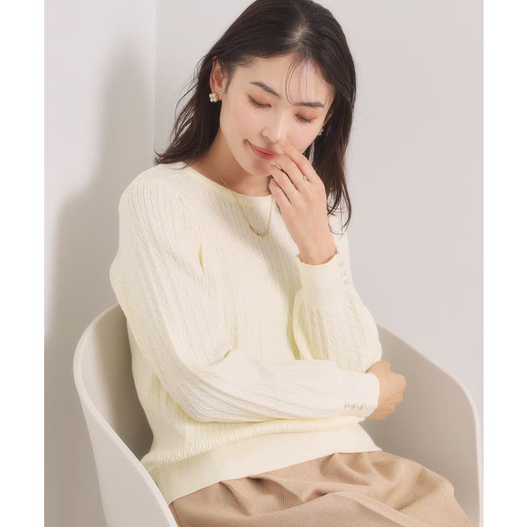 【手洗い可】ミニケーブルニット | ITS'DEMO | 詳細画像6 