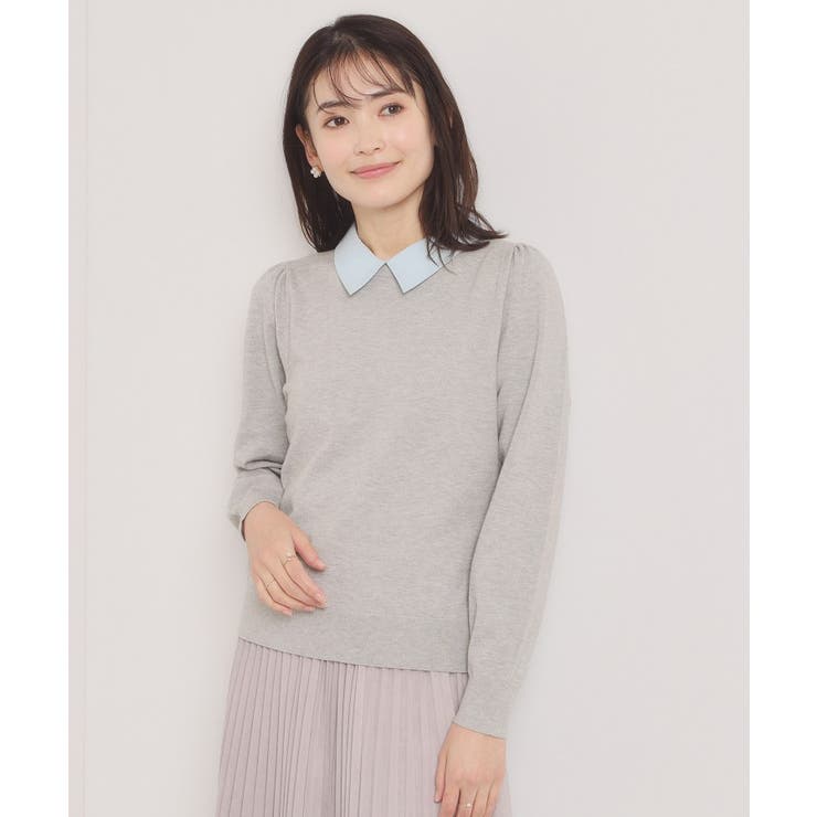 【手洗い可】シャツ襟付きニット | ITS'DEMO | 詳細画像5 