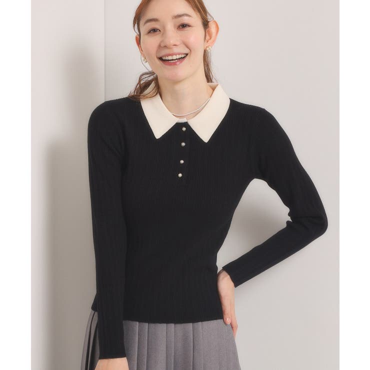 【手洗い可】ポロ襟ニット | ITS'DEMO | 詳細画像5 