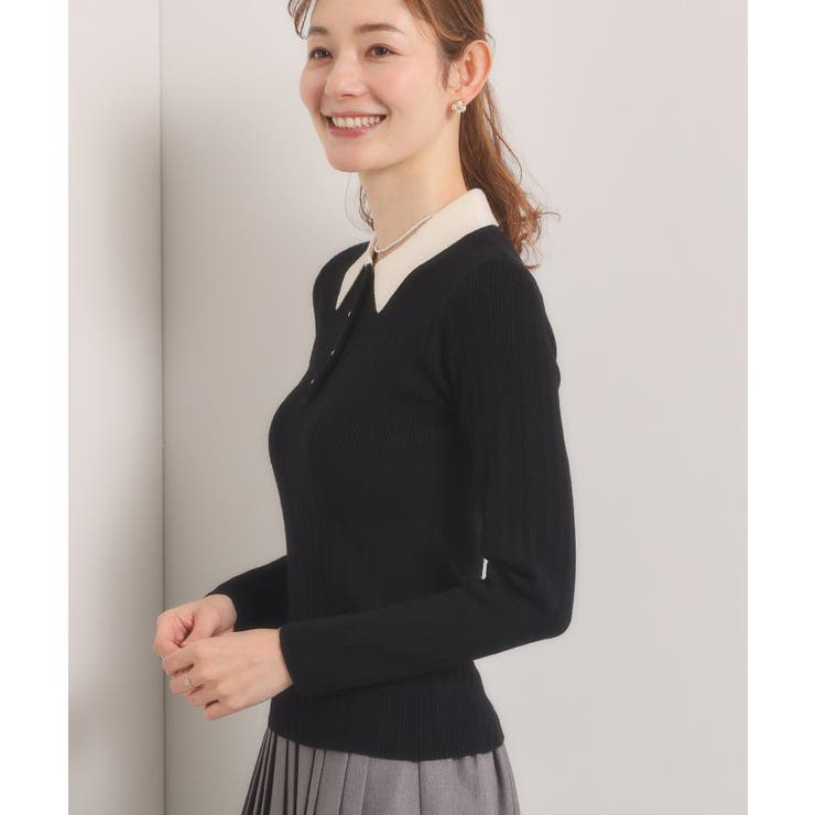 【手洗い可】ポロ襟ニット | ITS'DEMO | 詳細画像6 