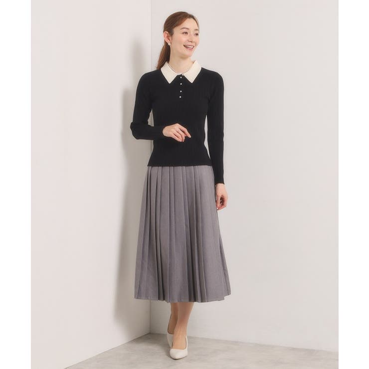 【手洗い可】ポロ襟ニット | ITS'DEMO | 詳細画像7 