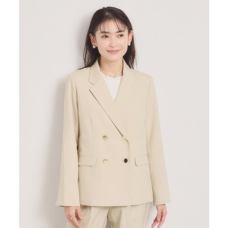 【洗濯機OK／イージーケア】ツイルストレッチダブルジャケット | ITS'DEMO | 詳細画像14 