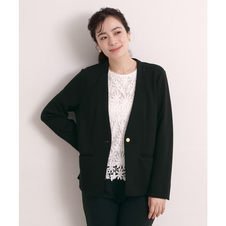 【入卒／洗濯機OK／セットアップ可】ダンボールノーカラージャケット | ITS'DEMO | 詳細画像5 