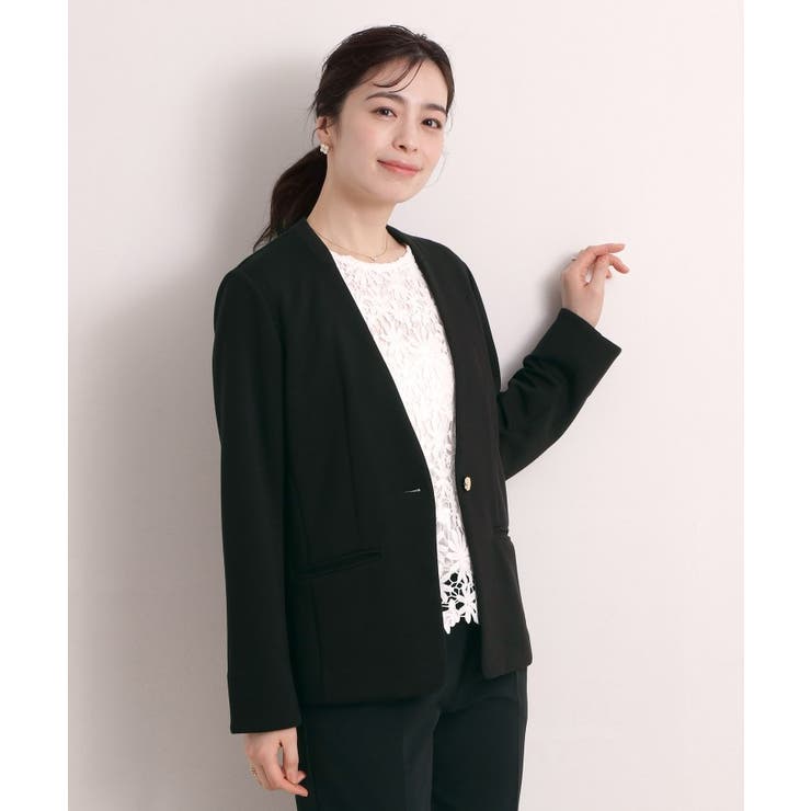 【入卒／洗濯機OK／セットアップ可】ダンボールノーカラージャケット | ITS'DEMO | 詳細画像6 